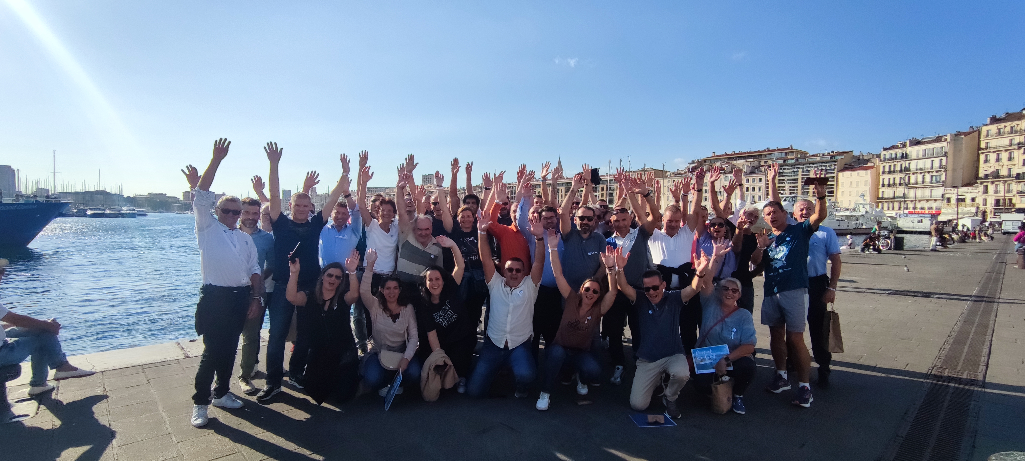Équipe lors d'un team-building